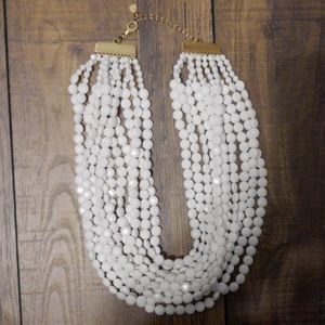 White Beaded Necklace